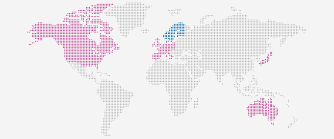 global karta Nordic and Global